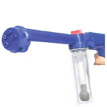  Euro Blaster, $16.95, Adjustable spray head with four different spray patterns to tackle all those dirty jobs! 

Blast away grass and leaves, wash the windows without a ladder, clean the gutters, and roof