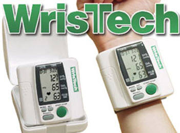 Wristech Blood Pressure Monitor, $29.95, WrisTech is Easy to Use! Typical Blood Pressure monitors are big, bulky, and nearly impossible to use without assistance. The WrisTech is compact and lightweight and easy to use even by yourself